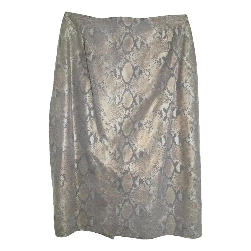 Danier Skirt Leather Iridescent Python/Snakeskin - image 1